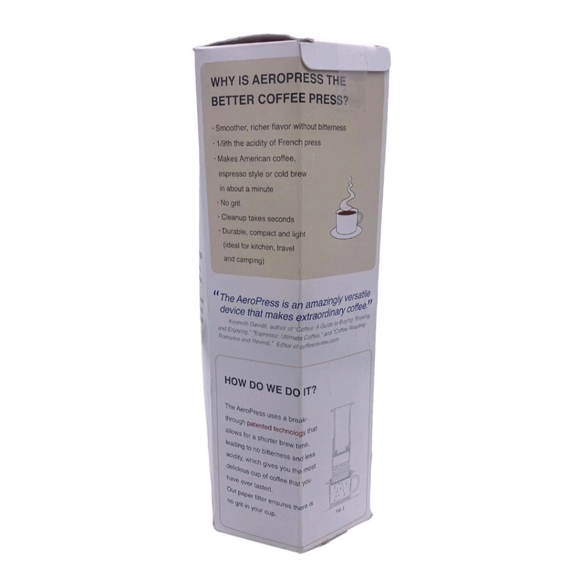 Aerobie AeroPress 1-3 Cup Coffee & Espresso Maker Travel - Picture 6 of 11